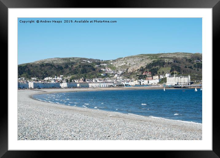 Majestic View of Llandudno Coastline.  Framed Mounted Print by Andrew Heaps