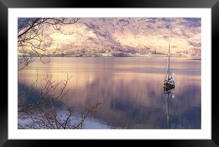 Peace on Loch Leven Framed Mounted Print by Jacqi Elmslie
