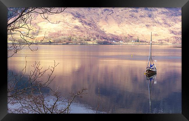 Peace on Loch Leven Framed Print by Jacqi Elmslie