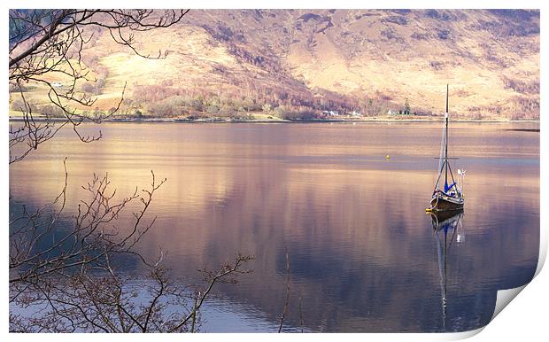 Peace on Loch Leven Print by Jacqi Elmslie