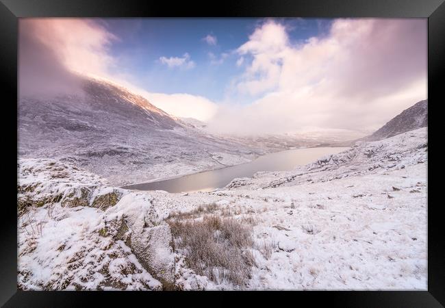 Snow flurry Framed Print by Jonathon barnett