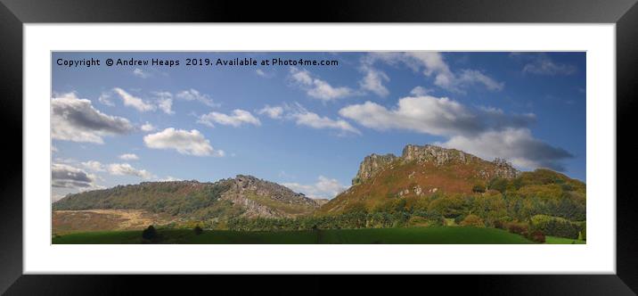 Majestic Roaches Rocks on a Clear Summer Day Framed Mounted Print by Andrew Heaps