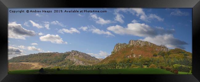 Majestic Roaches Rocks on a Clear Summer Day Framed Print by Andrew Heaps