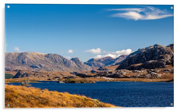 Loch Tollaidh, Western Ross, Scotland. Acrylic by Colin Allen