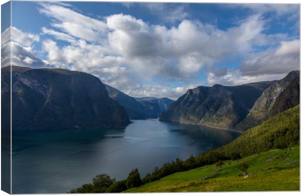 Aurlandsfjord Canvas Print by Thomas Schaeffer