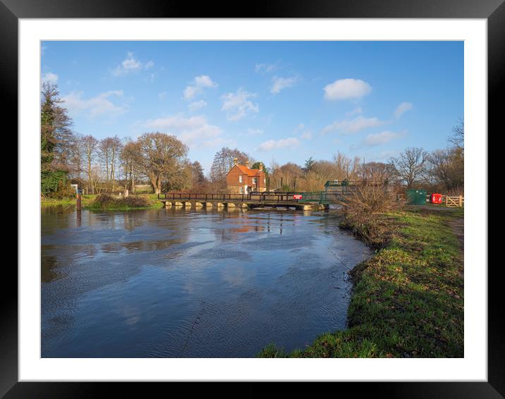 River Wey Surrey Framed Mounted Print by Clive Eariss