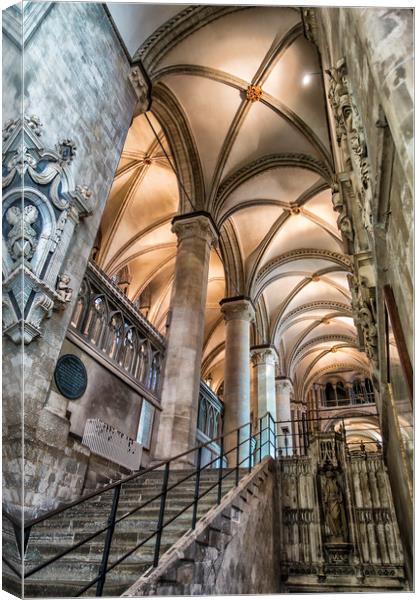 Entrance to the Choir,Canterbury Cathedral,Canterb Canvas Print by John B Walker LRPS