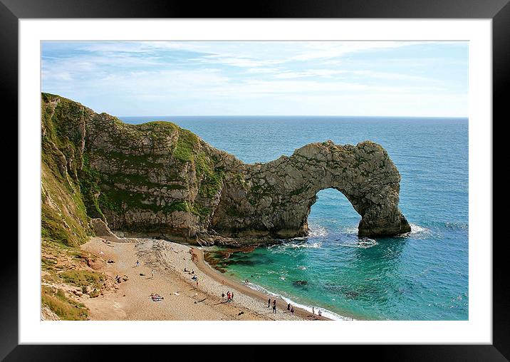 The Durdle Door, Dorset Framed Mounted Print by David Gardener