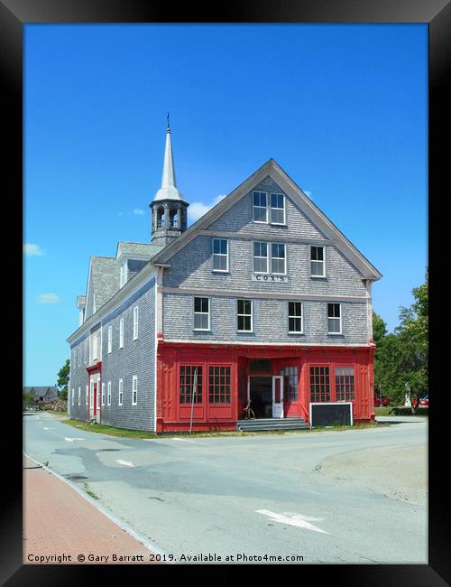 Shelbourne Nova Scotia Cox's Warehouse Framed Print by Gary Barratt