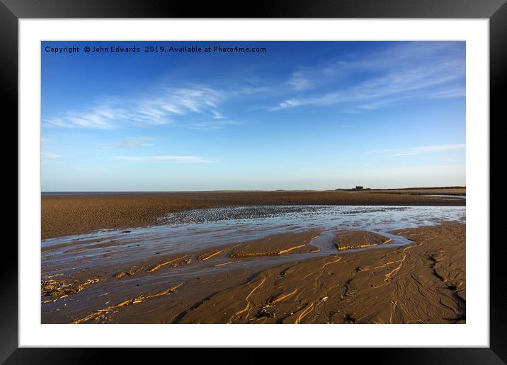 Seclusion on Brancaster Beach Framed Mounted Print by John Edwards