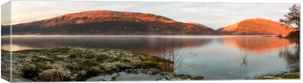 Loch Lomond Panorama from Rowardennan Canvas Print by Ian Homewood