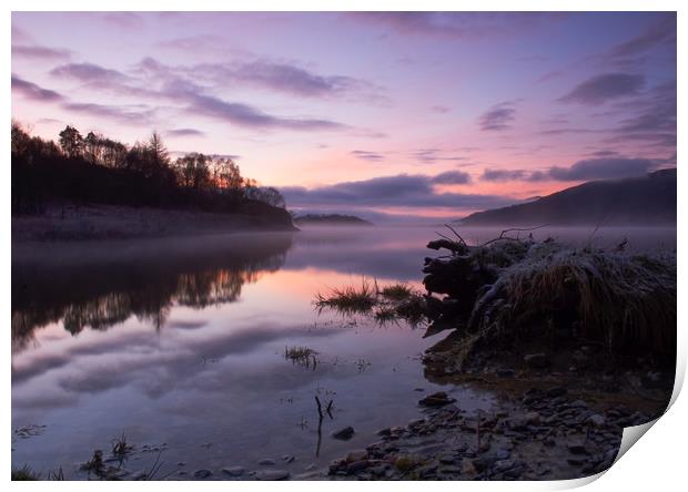 Loch Lomond Dawn Print by Ian Homewood