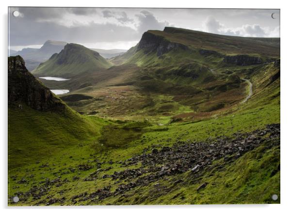 The Quiraing, Isle of Skye Acrylic by Ian Homewood