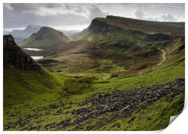The Quiraing, Isle of Skye Print by Ian Homewood