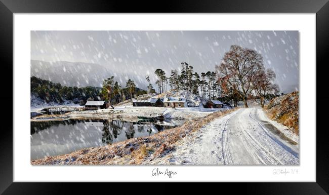 Glen Affric dusted lightly with snow (No1of 4) Framed Print by JC studios LRPS ARPS