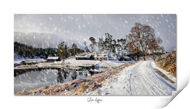 Glen Affric dusted lightly with snow (No1of 4) Print by JC studios LRPS ARPS