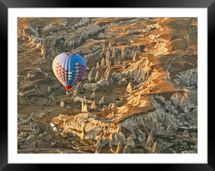 Sunrise Balloon Ascent Over Cappadocia Framed Mounted Print by Ian Homewood