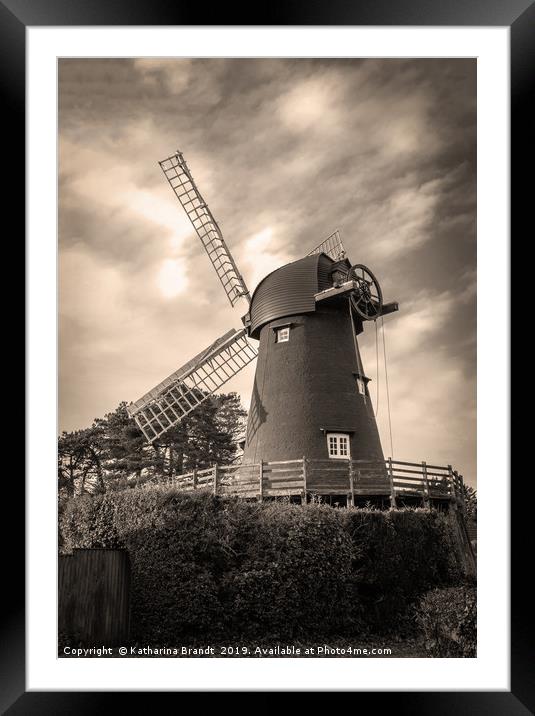 Bursledon Windmill in Hampshire, UK Framed Mounted Print by KB Photo