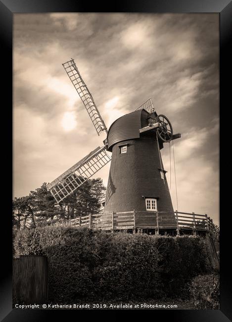 Bursledon Windmill in Hampshire, UK Framed Print by KB Photo