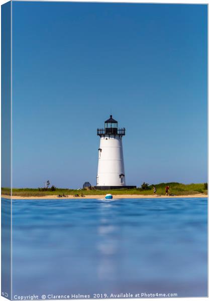 Edgartown Harbor Light I Canvas Print by Clarence Holmes