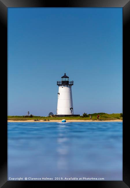 Edgartown Harbor Light I Framed Print by Clarence Holmes