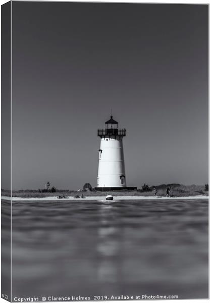 Edgartown Harbor Light II Canvas Print by Clarence Holmes