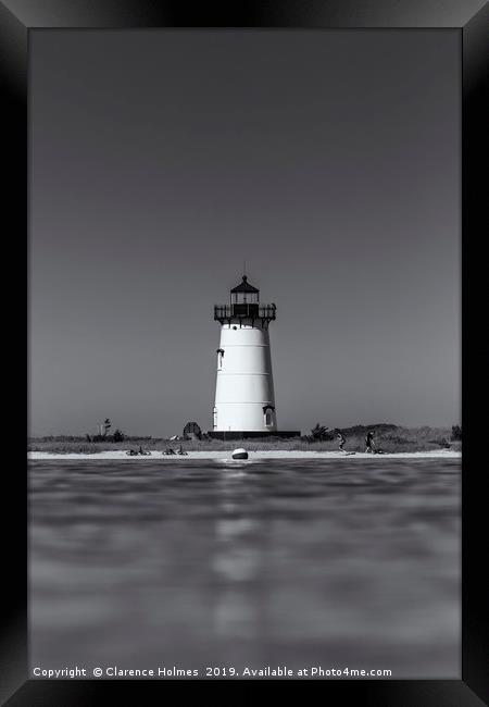 Edgartown Harbor Light II Framed Print by Clarence Holmes