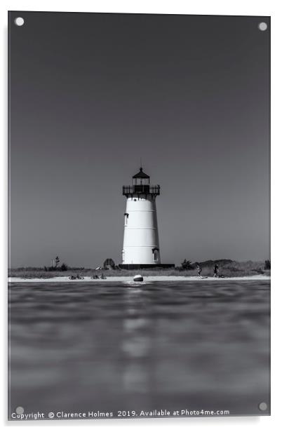 Edgartown Harbor Light II Acrylic by Clarence Holmes