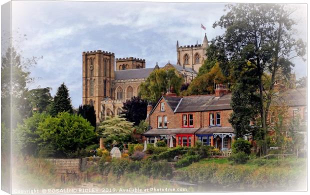 "Ripon Cathedral" Canvas Print by ROS RIDLEY