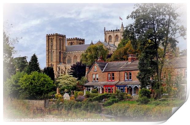 "Ripon Cathedral" Print by ROS RIDLEY