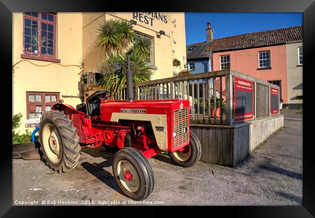 International 434 at Fishermans Rest Framed Print by Rob Hawkins