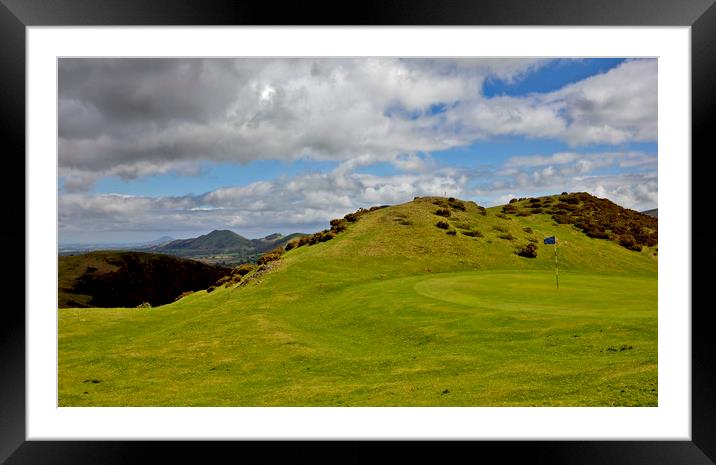 Church Stretton Golf Course Framed Mounted Print by Darren Burroughs