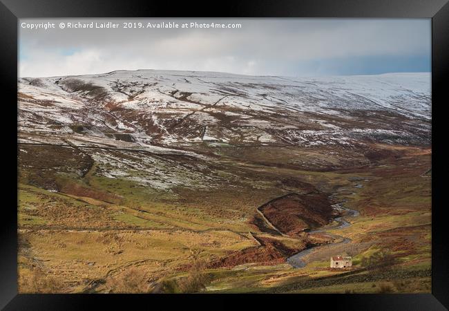 Coldberry Mine & Hudeshope Beck, Teesdale Framed Print by Richard Laidler