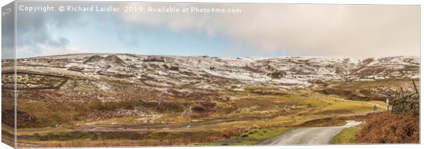 Coldberry Mine Panorama, Teesdale, in Winter Canvas Print by Richard Laidler