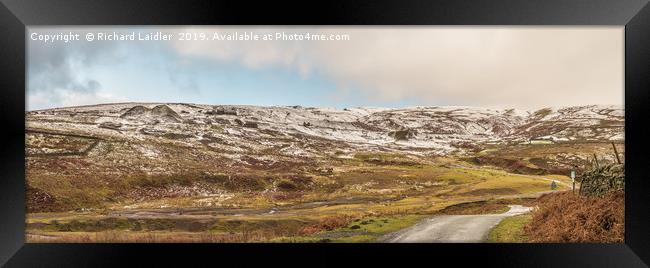 Coldberry Mine Panorama, Teesdale, in Winter Framed Print by Richard Laidler