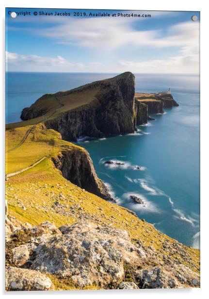 Neist Point Isle of Skye  Acrylic by Shaun Jacobs