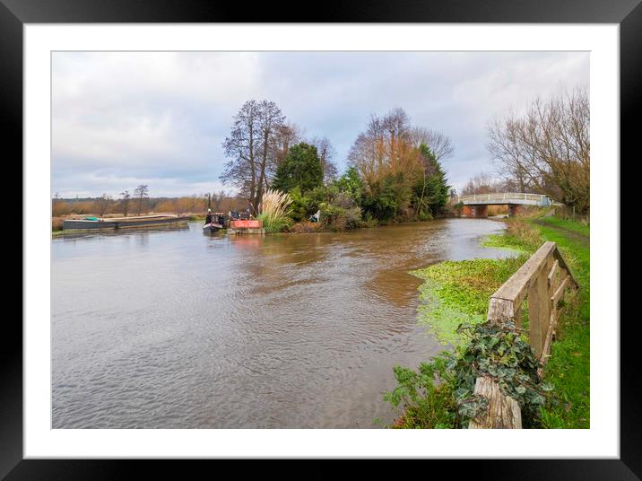 River Wey Surrey Framed Mounted Print by Clive Eariss