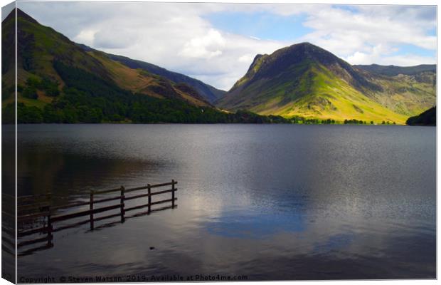 Buttermere Canvas Print by Steven Watson