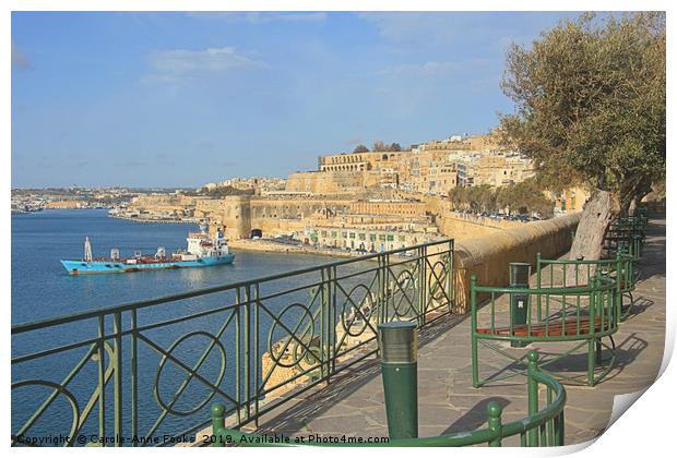 Grand Harbour, Valletta, Malta  Print by Carole-Anne Fooks