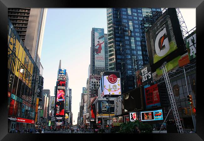Times Square, New York Framed Print by David Gardener