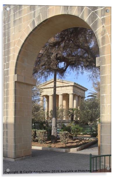 Lower Barrakka Gardens, Valletta, Malta Acrylic by Carole-Anne Fooks