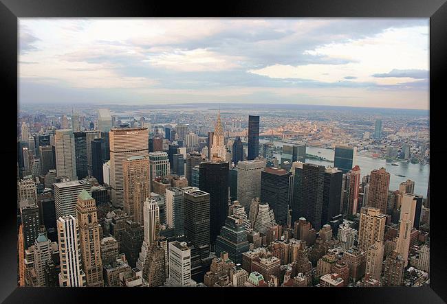 New York Skyline Framed Print by David Gardener