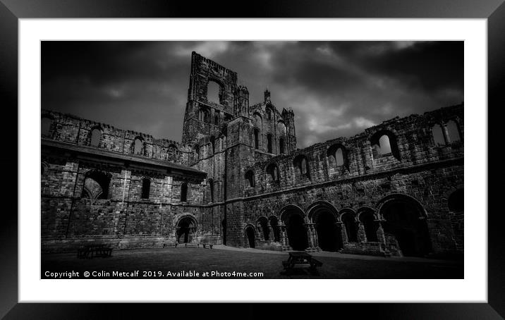 Dramatic Abbey Framed Mounted Print by Colin Metcalf
