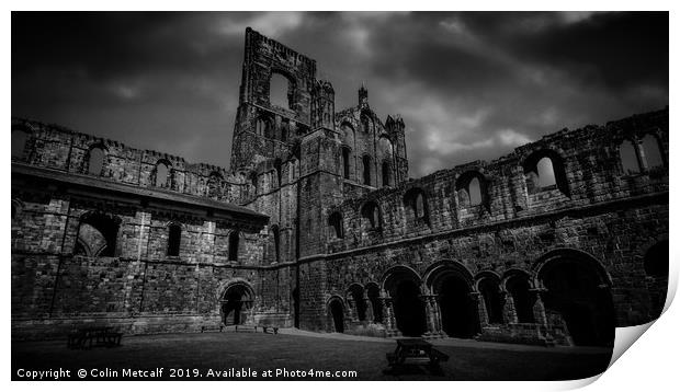 Dramatic Abbey Print by Colin Metcalf