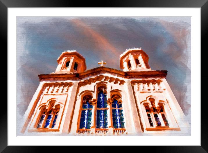 Ancient Church in Old Dubrovnik Framed Mounted Print by Darryl Brooks