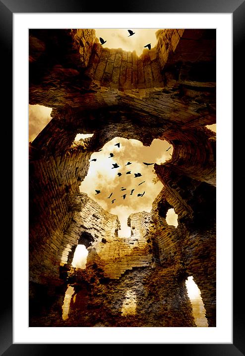 Creepy Ruins Framed Mounted Print by S Fierros