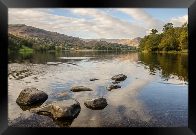 Rydal Water and Loughrigg Terrace Framed Print by Ian Homewood