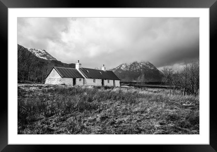 Blackrock Cottage in Winter, Glencoe Framed Mounted Print by Ian Homewood