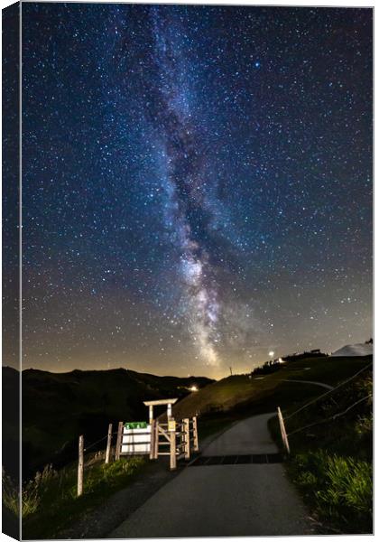 Austrian Milky Way Canvas Print by Roger Green