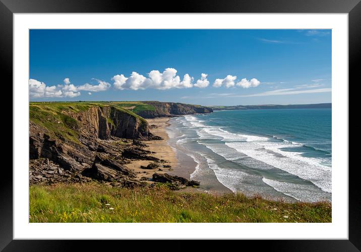 Druidstone Beach, Pembrokeshire. Framed Mounted Print by Colin Allen